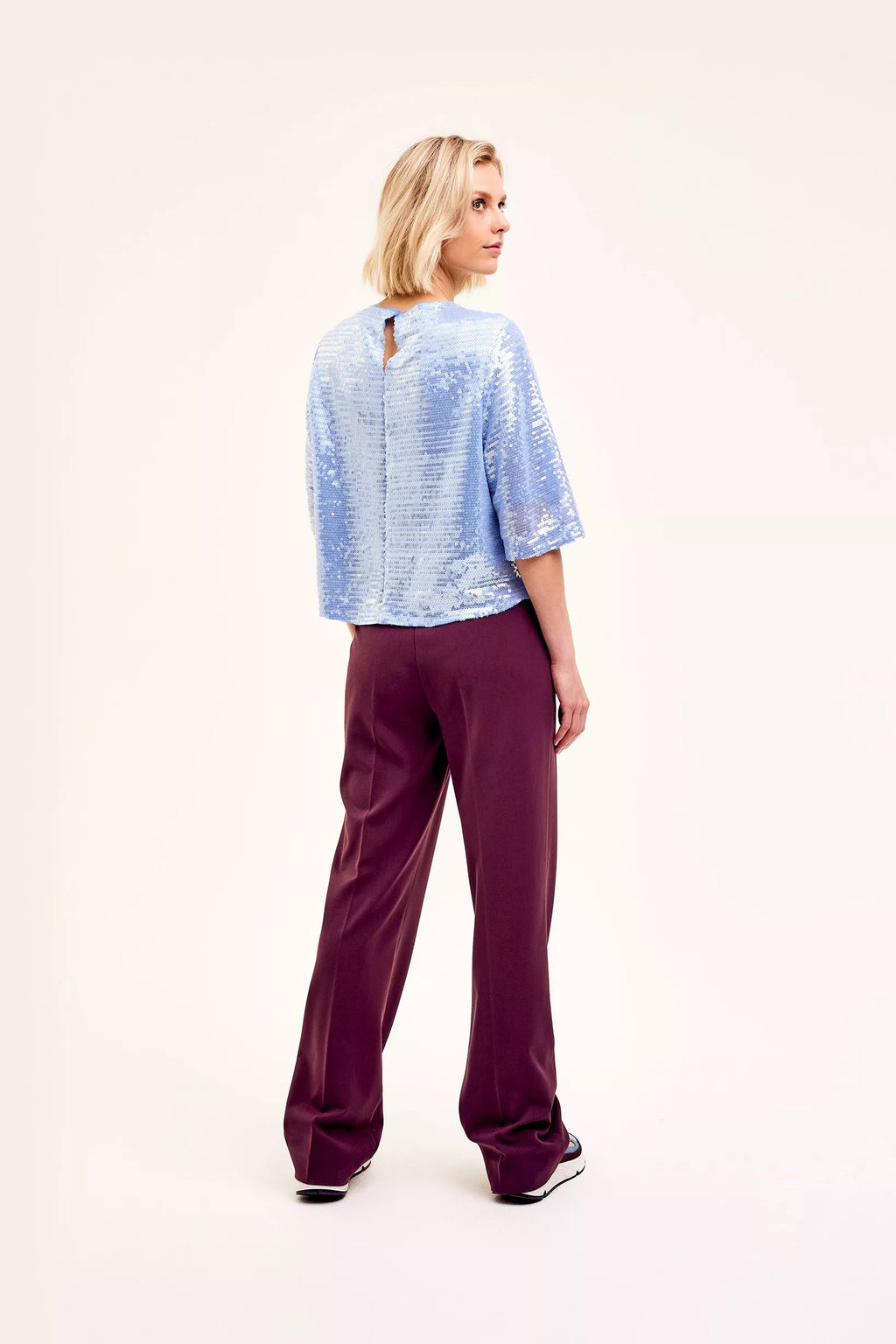 Blouses korte mouw blauw CKS