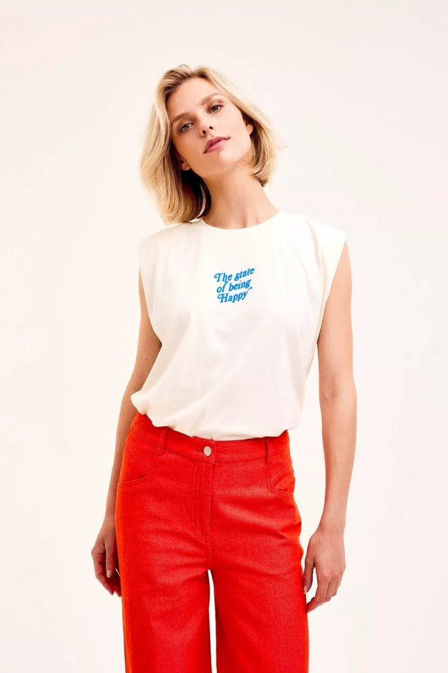 T-shirts korte mouw wit CKS