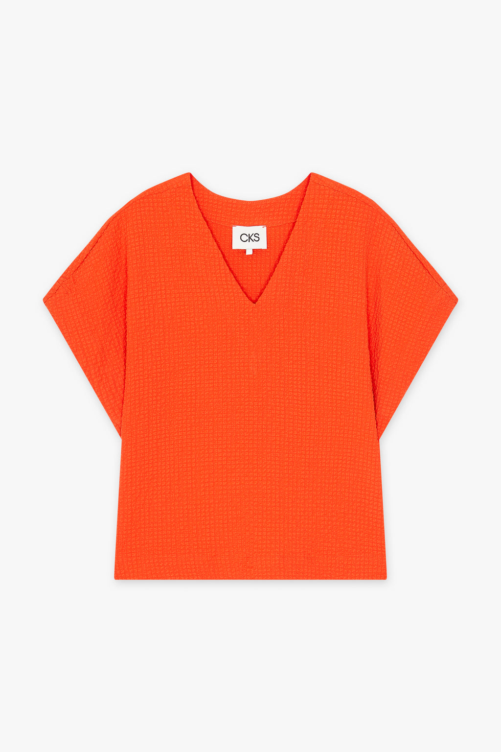 Blouses korte mouw oranje CKS