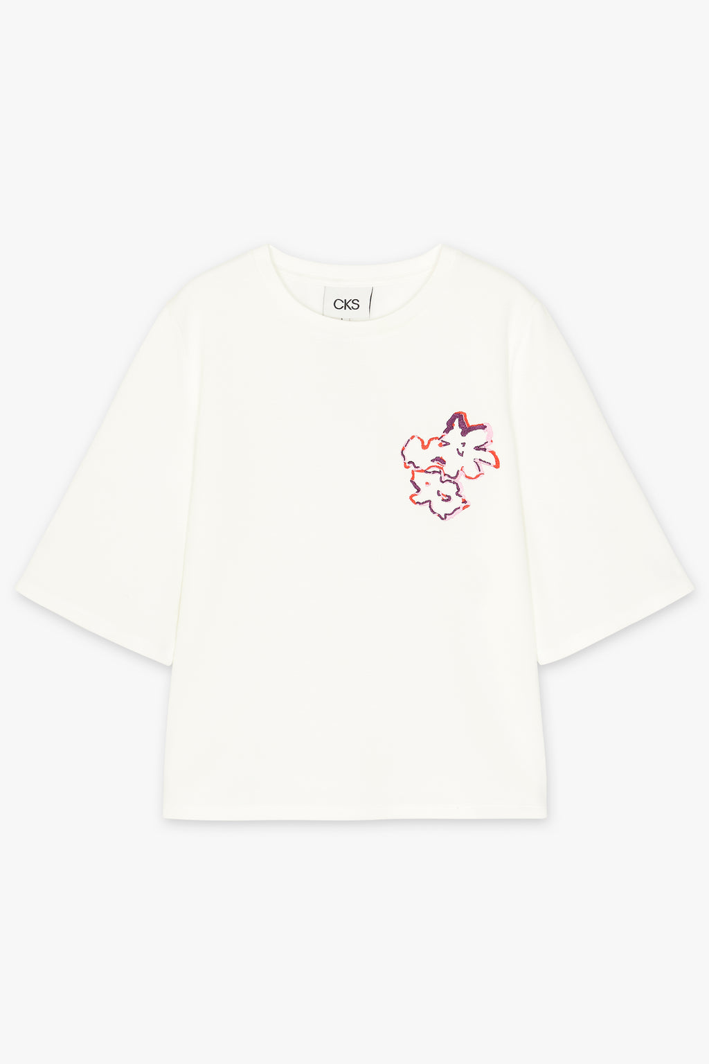 T-shirts korte mouw wit CKS
