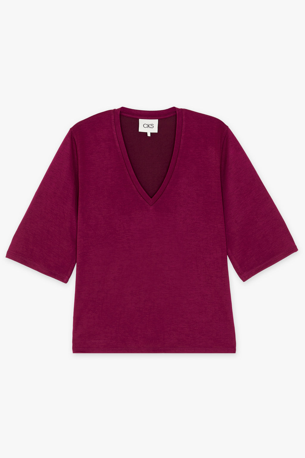 T-shirts korte mouw paars CKS