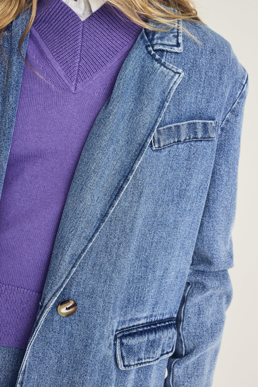 Blazers blauw Terre Bleue