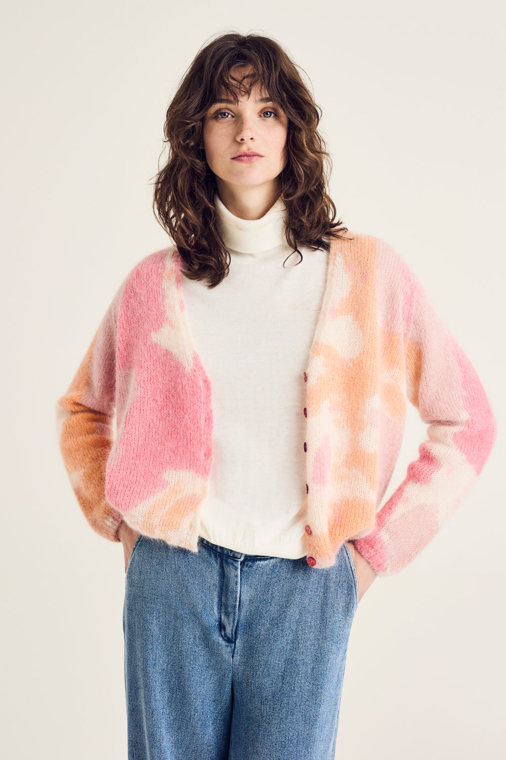 Cardigans roze Terre Bleue