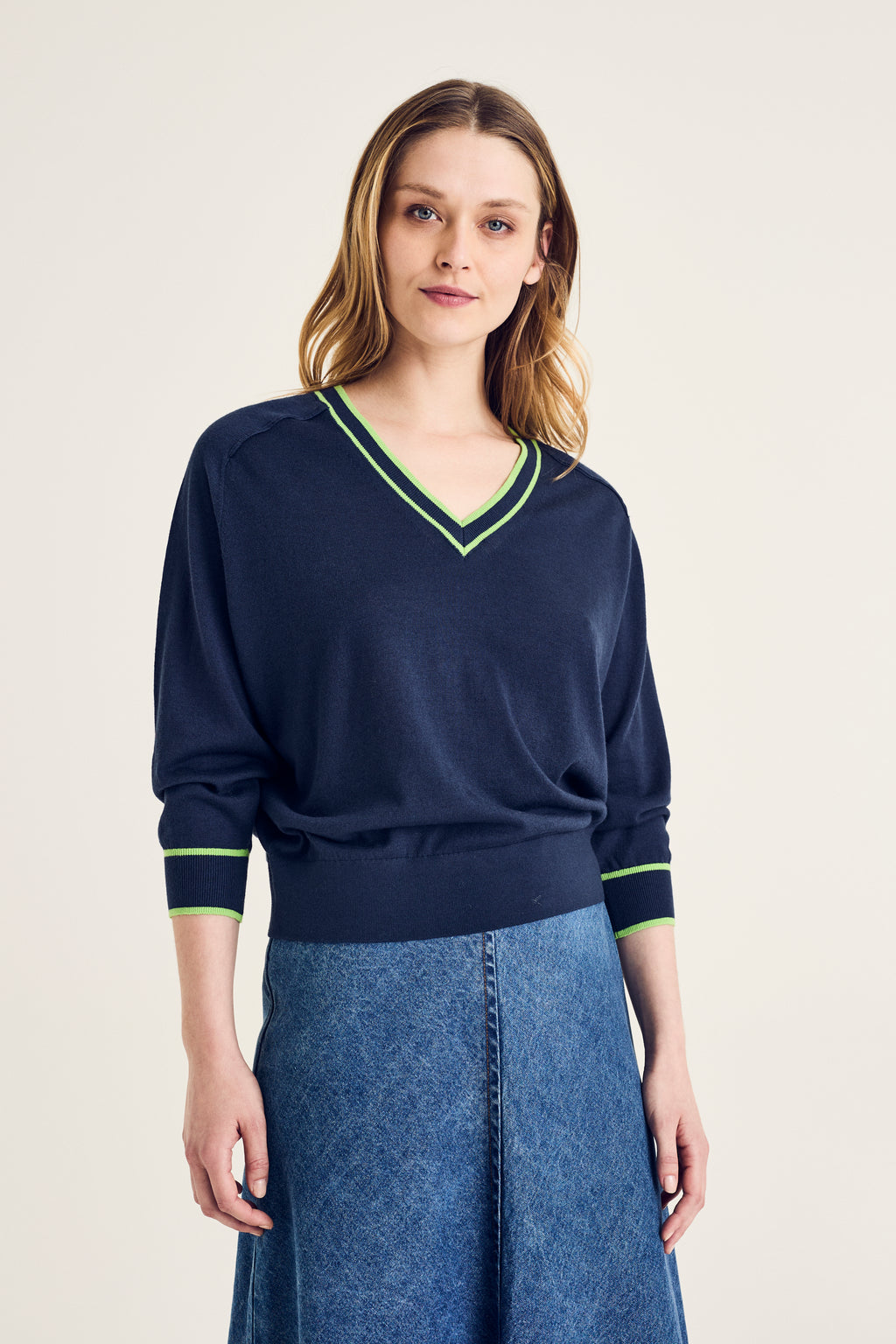 Pulls navy Terre Bleue