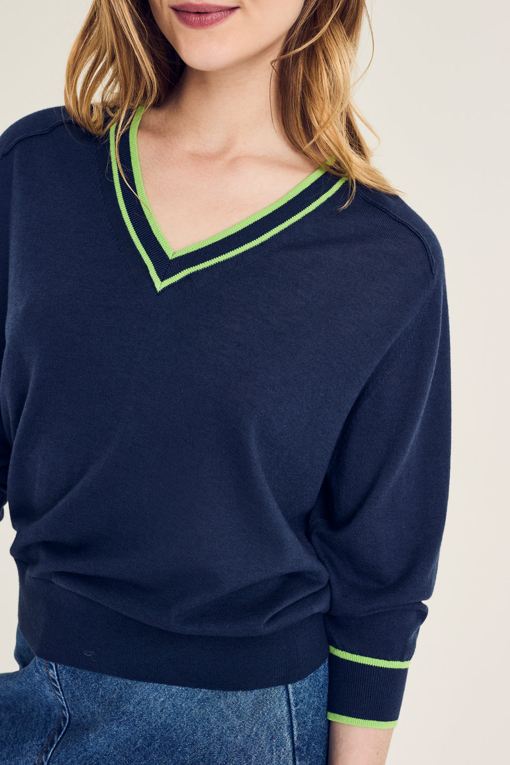 Pulls navy Terre Bleue