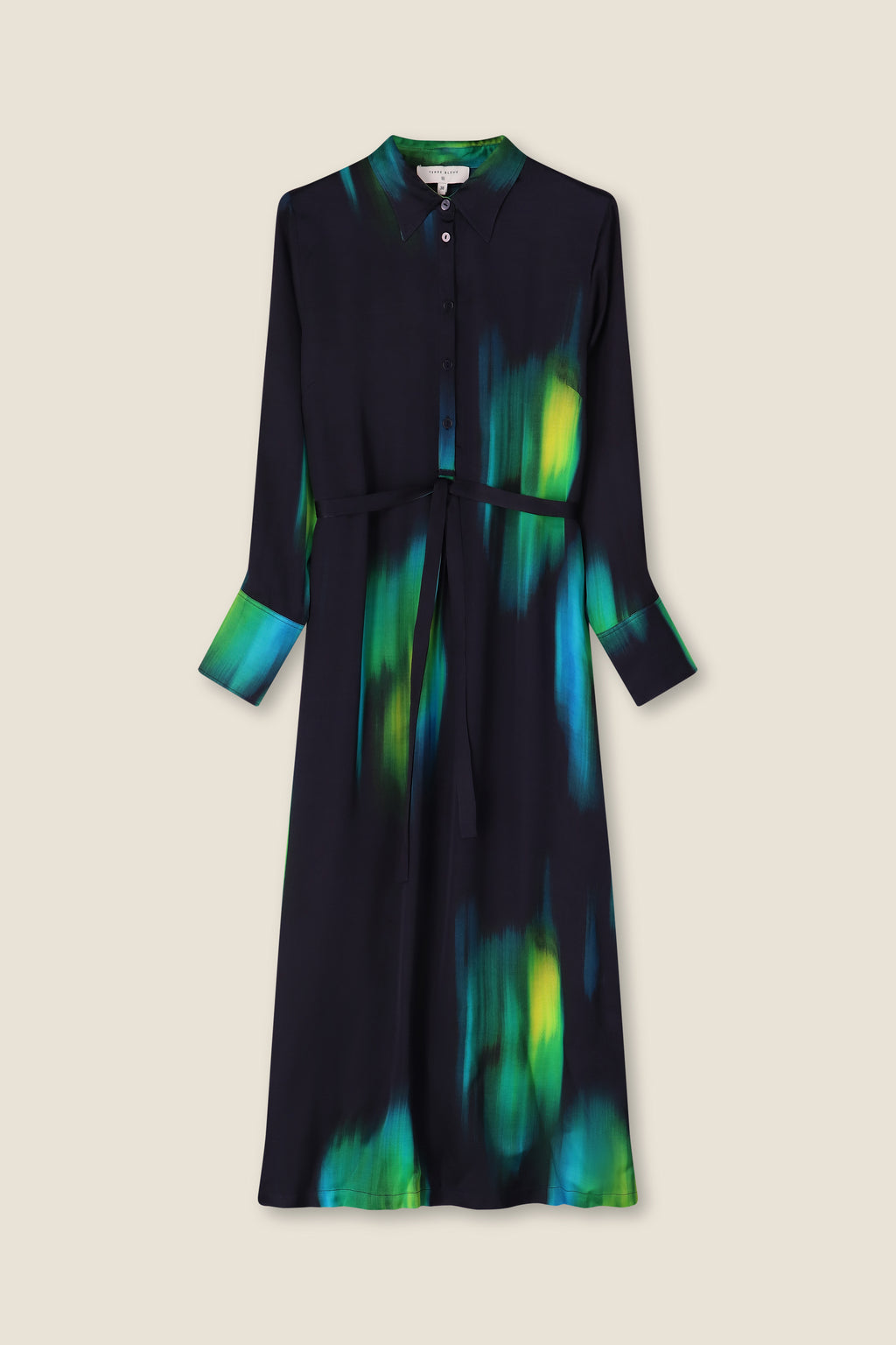 Jurken lange mouw navy Terre Bleue
