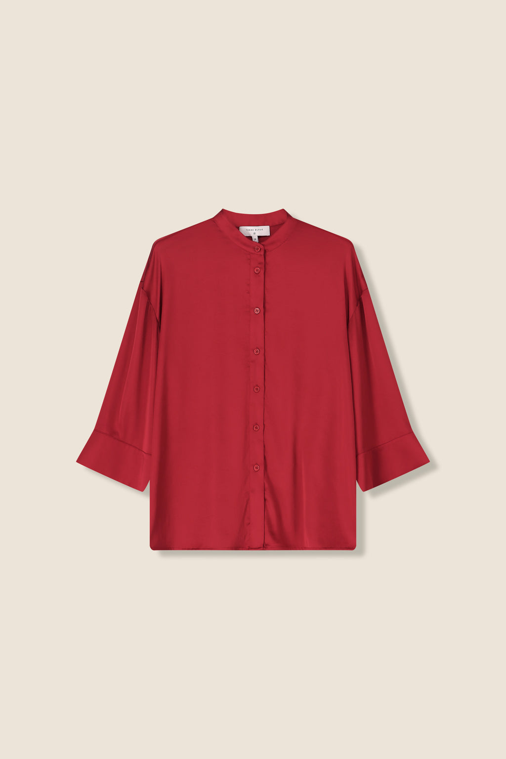 Blouses lange mouw rood Terre Bleue