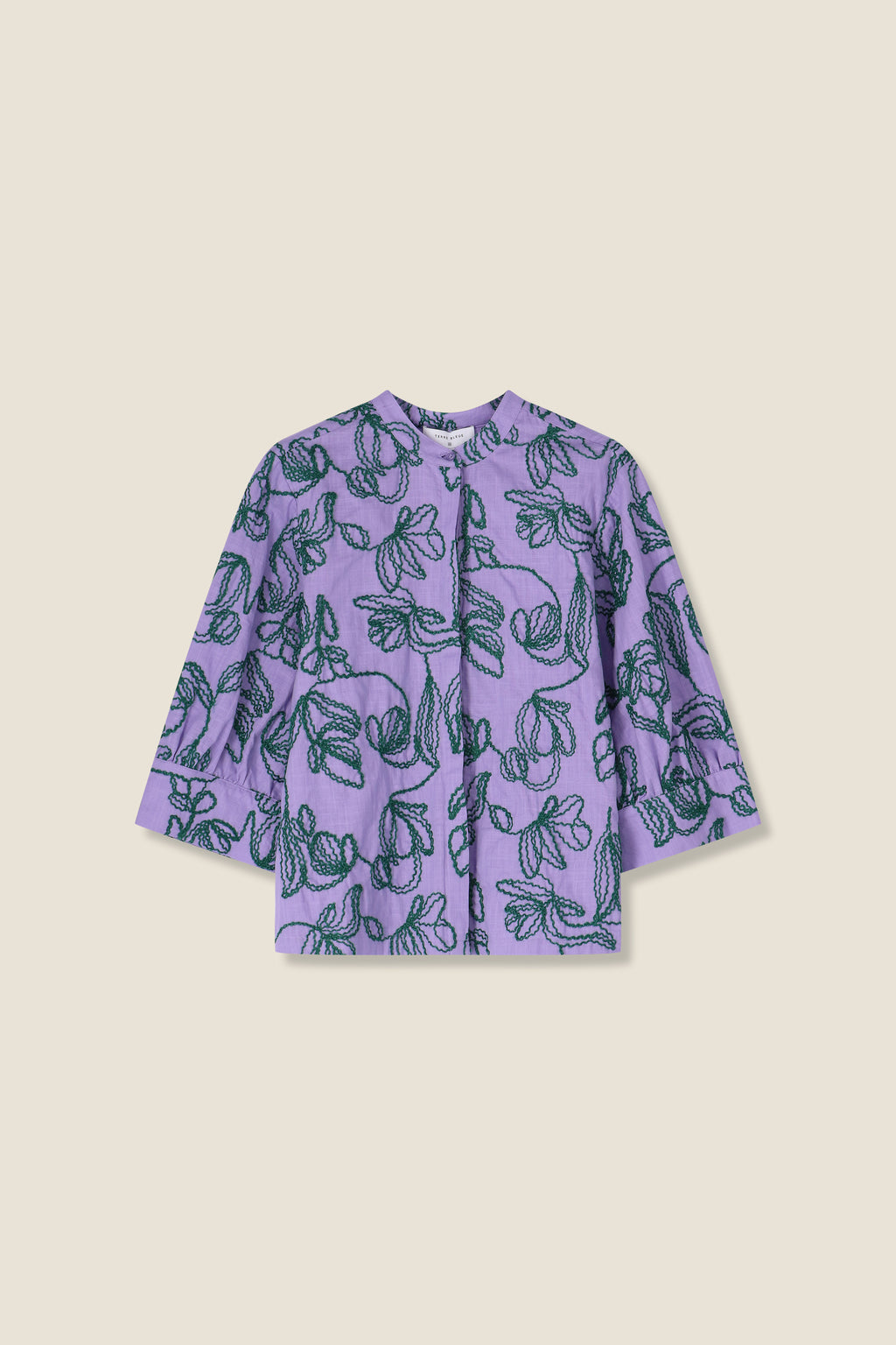 Blouses lange mouw paars Terre Bleue