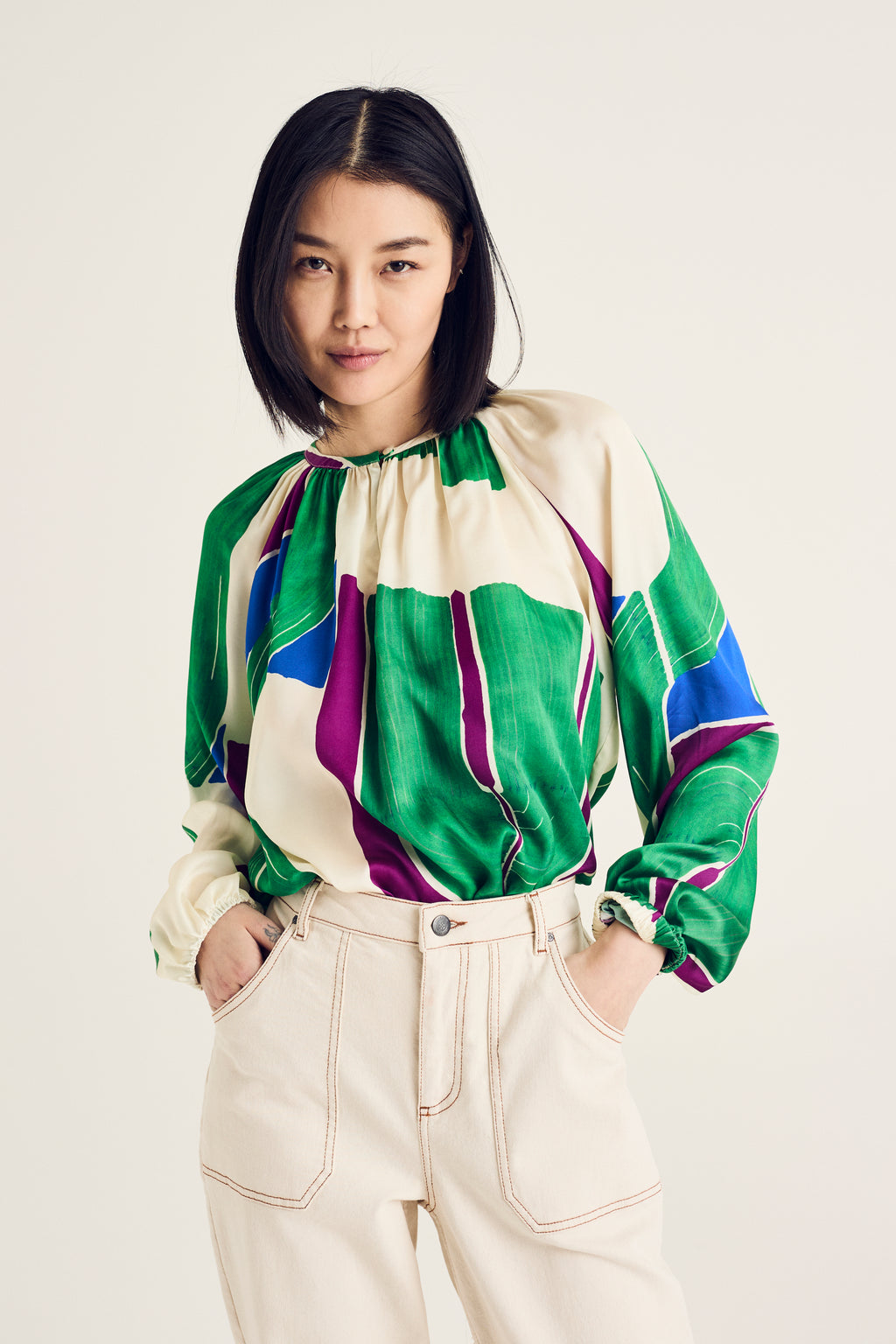 Blouses lange mouw multicolor Terre Bleue