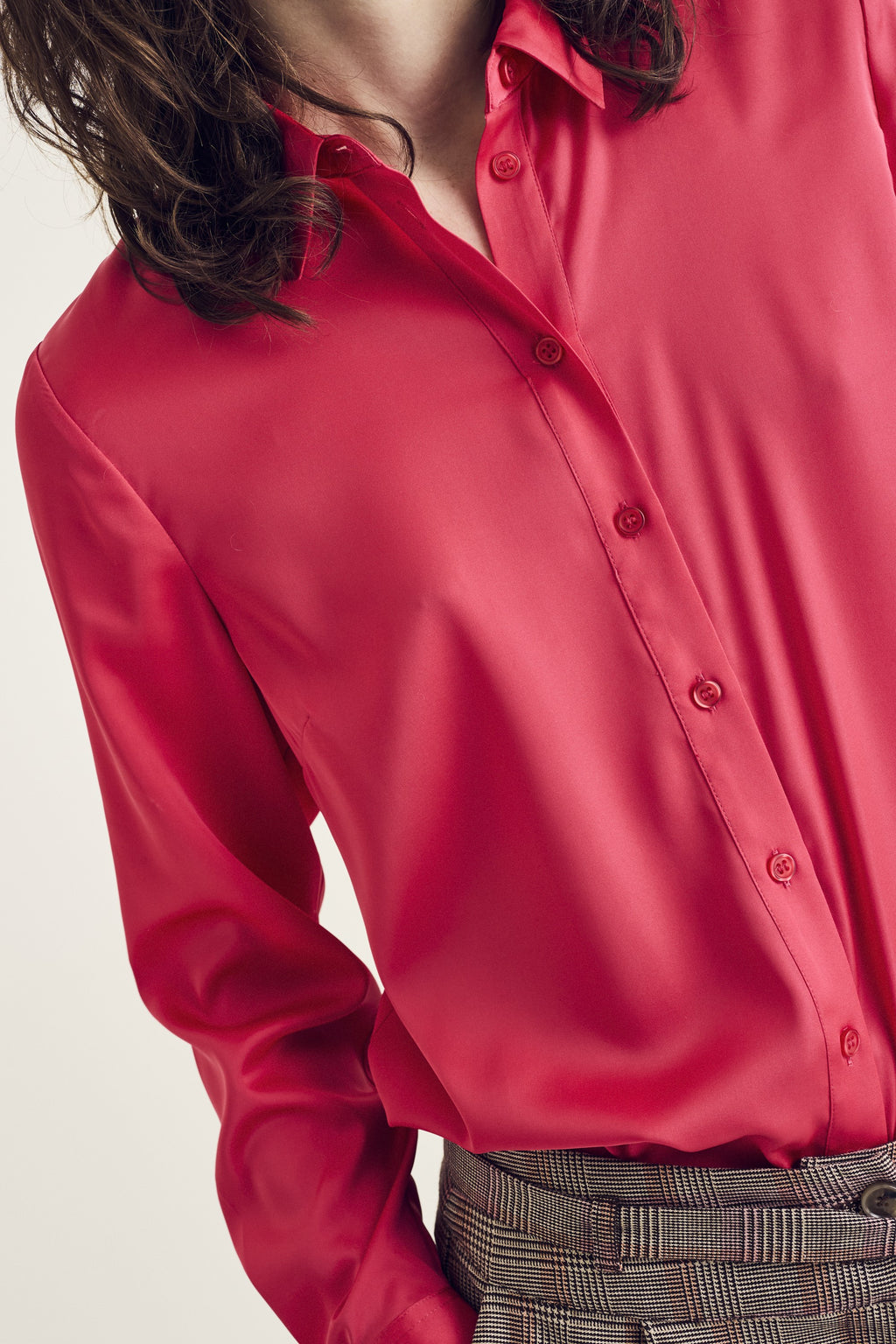 Blouses lange mouw roze Terre Bleue