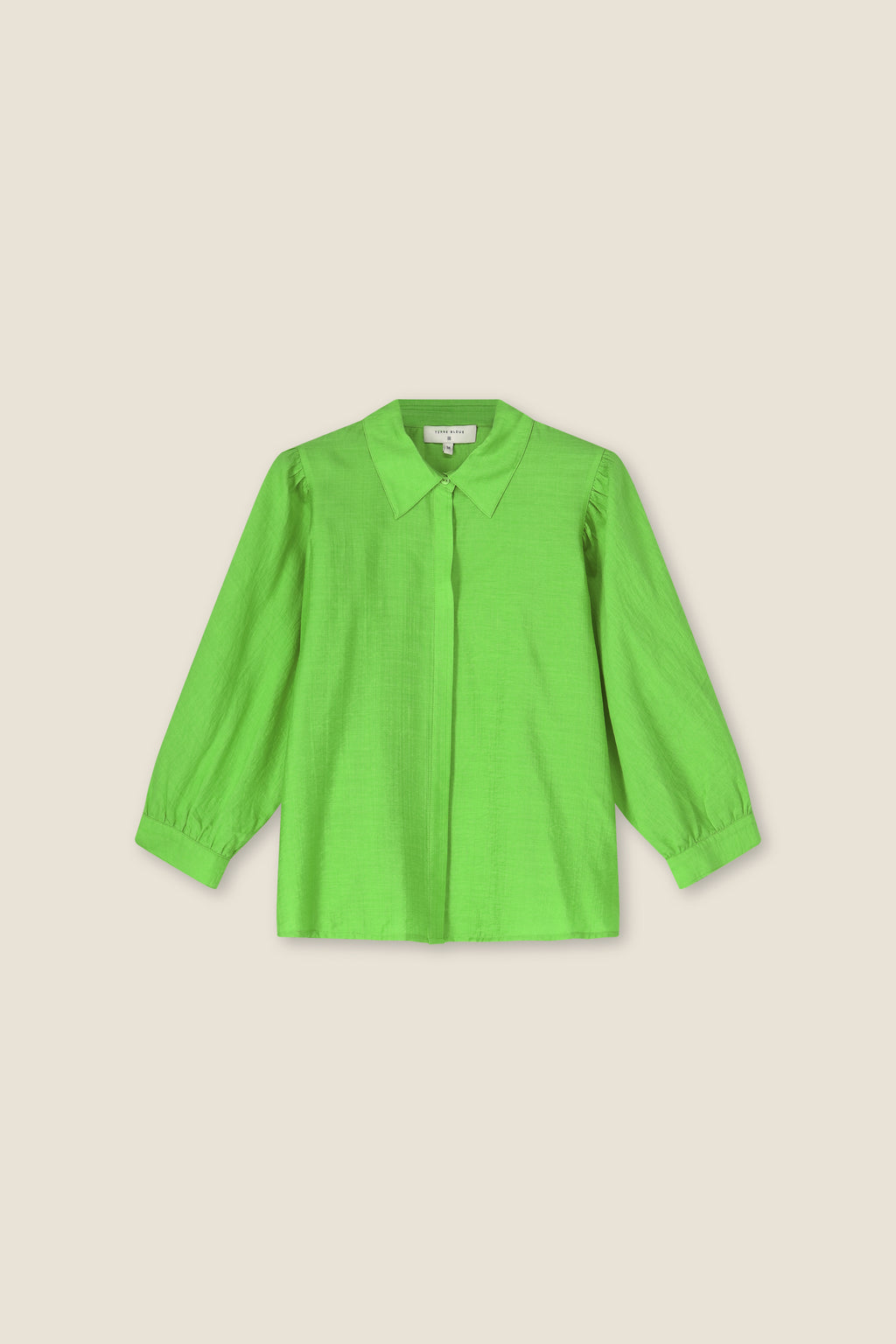 Blouses lange mouw groen Terre Bleue