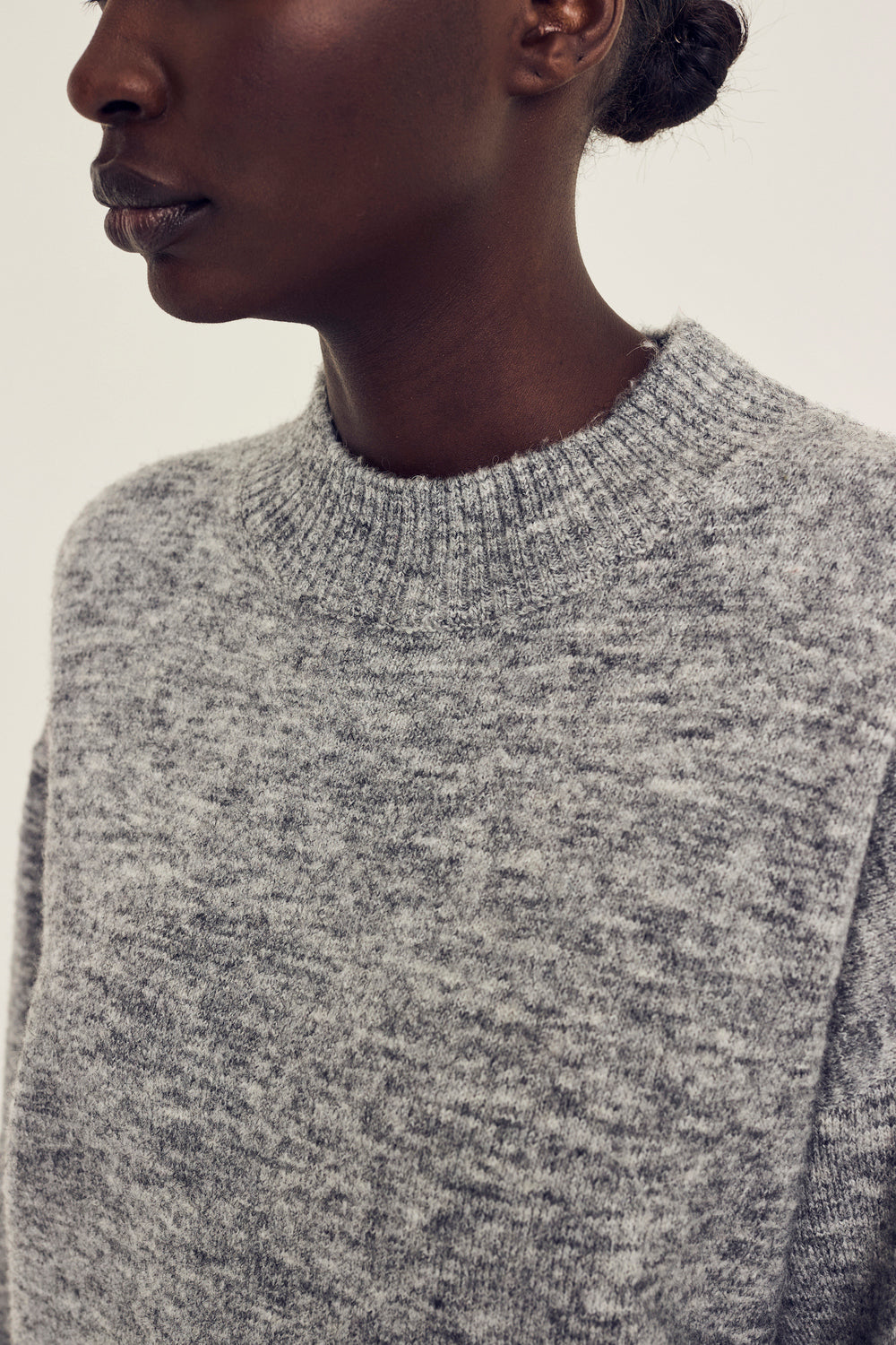 Pulls grijs Terre Bleue