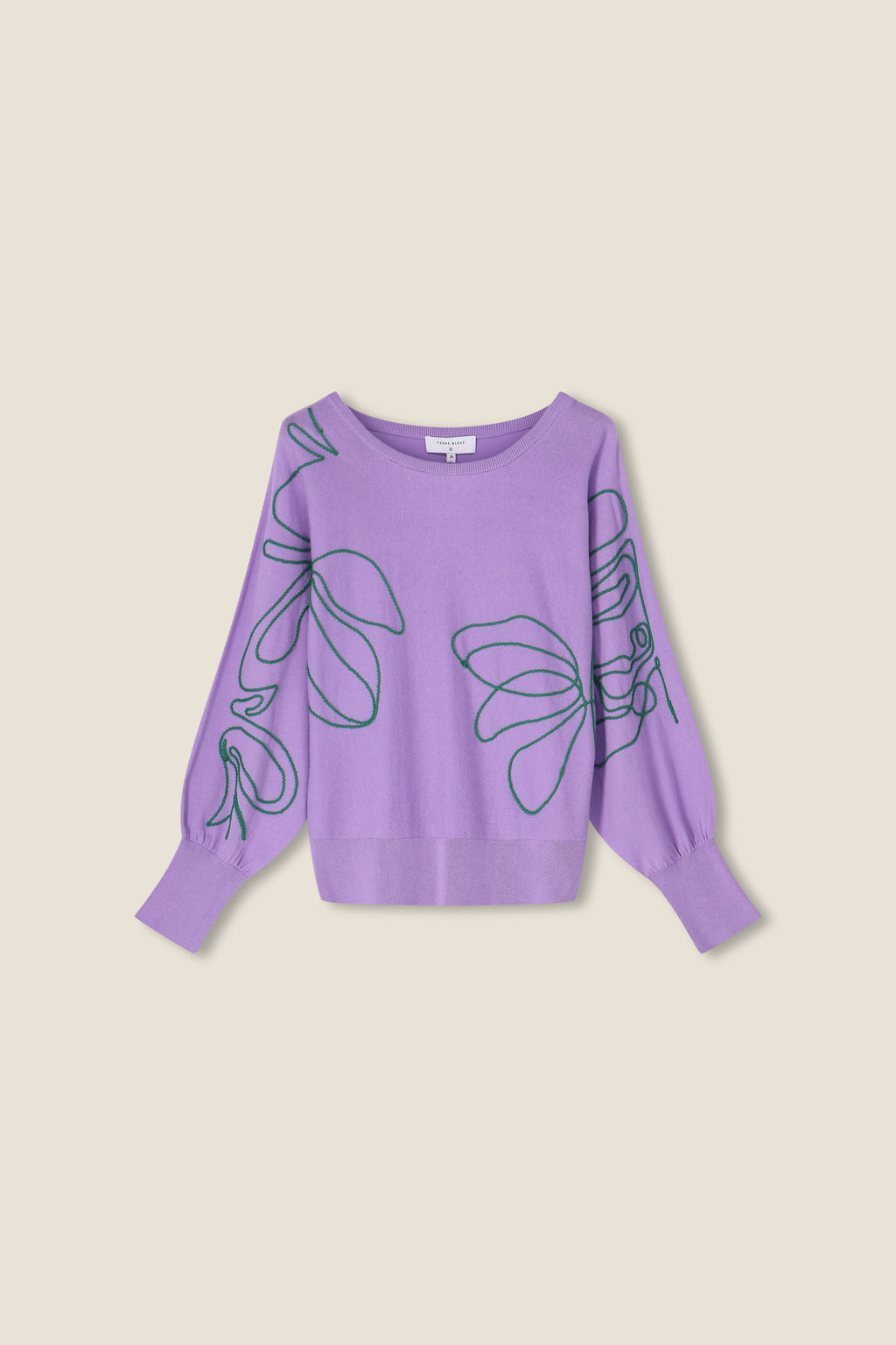 Pulls paars Terre Bleue