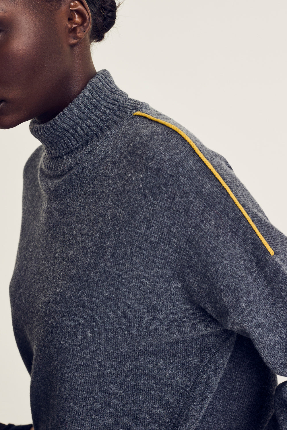 Pulls grijs Terre Bleue