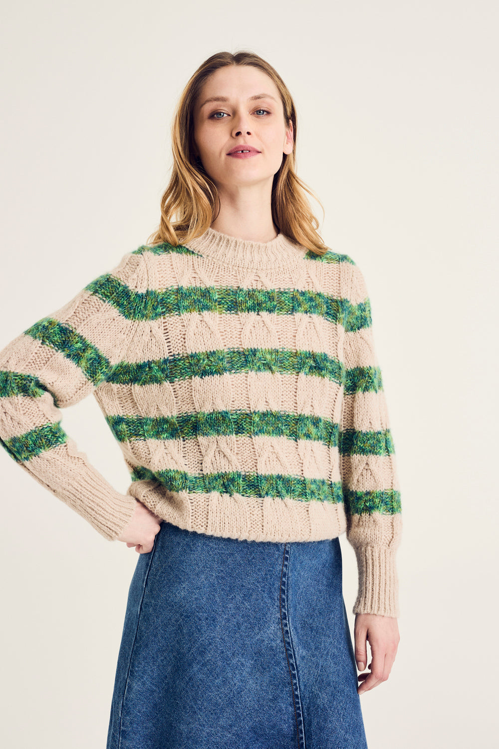 Pulls groen Terre Bleue