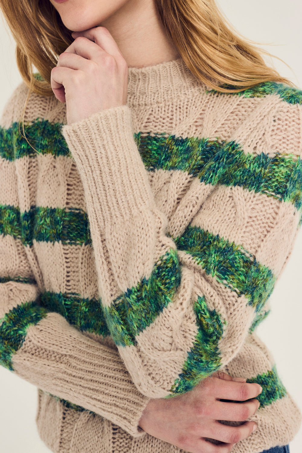 Pulls groen Terre Bleue