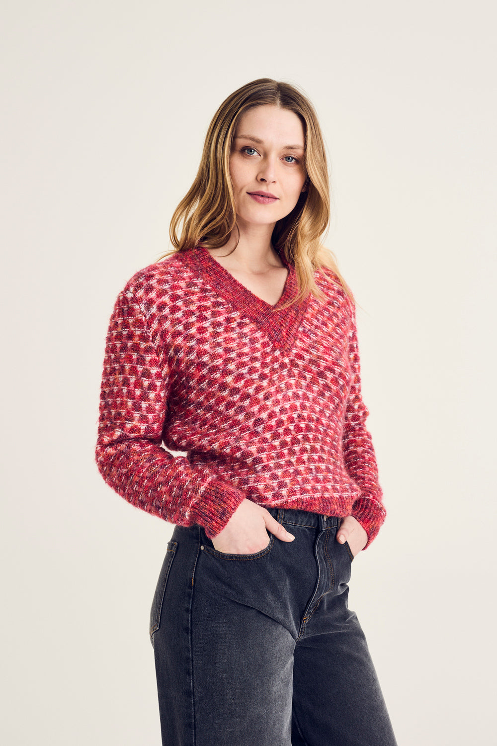 Pulls roze Terre Bleue