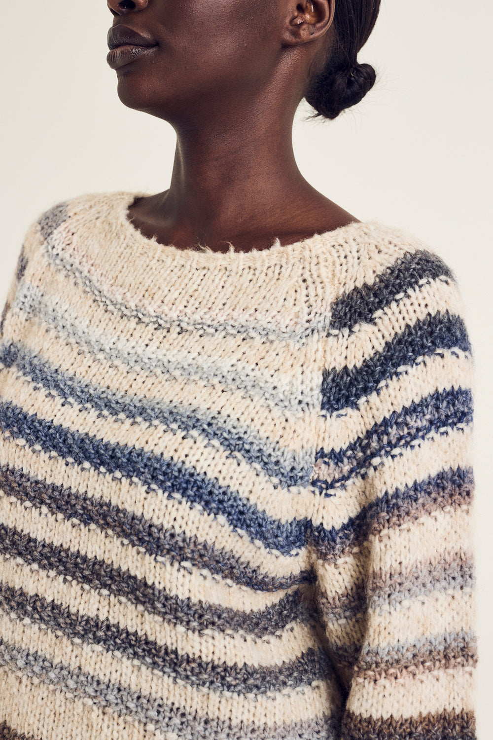 Pulls grijs Terre Bleue