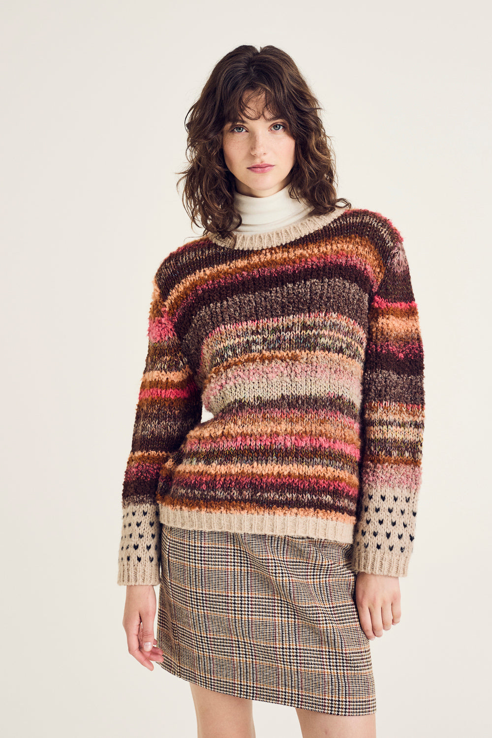Pulls roze Terre Bleue