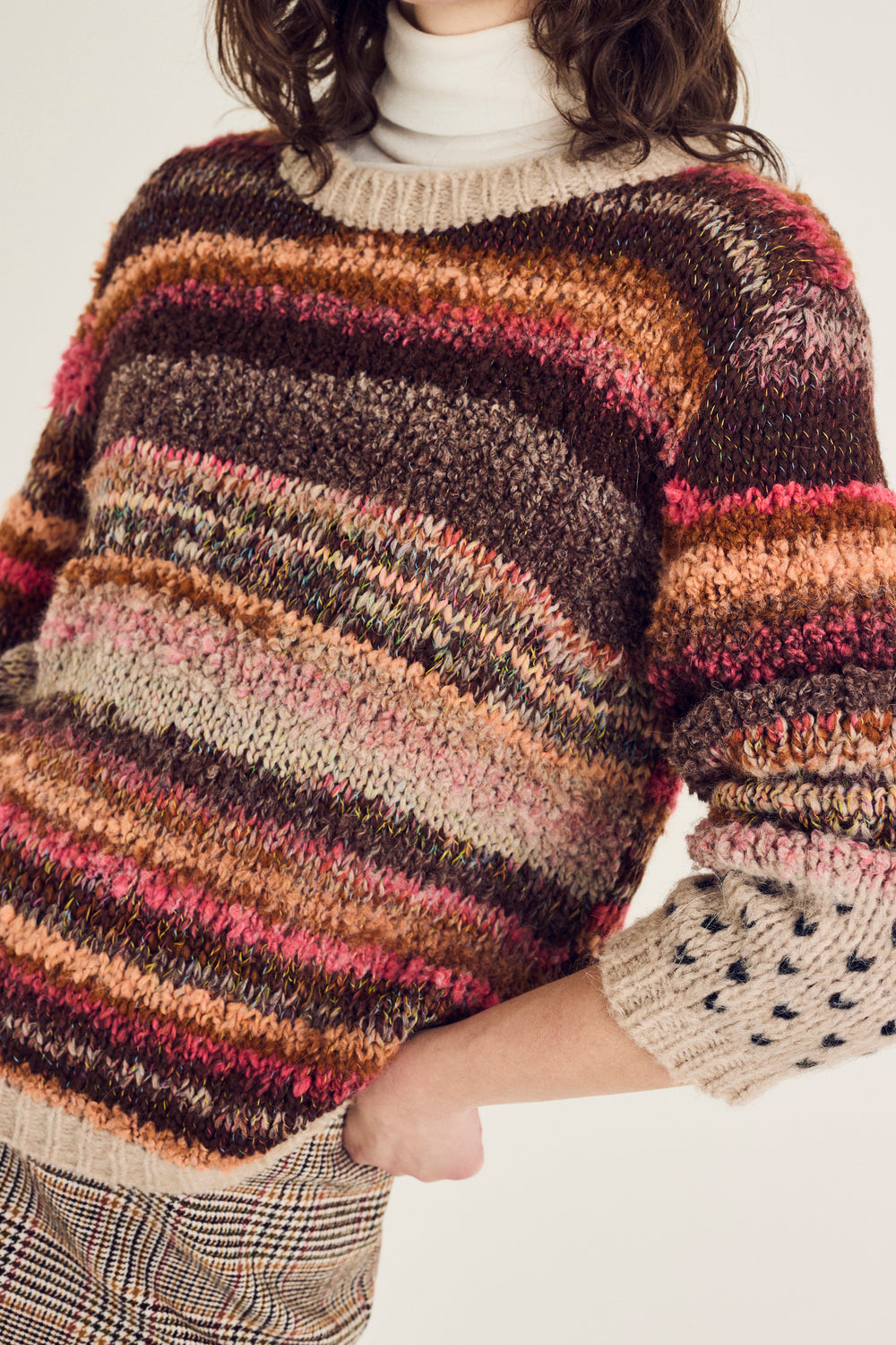 Pulls roze Terre Bleue