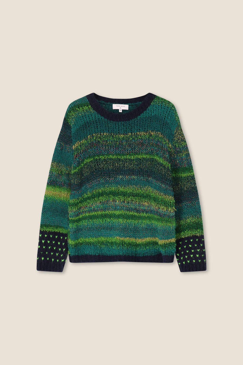 Pulls groen Terre Bleue