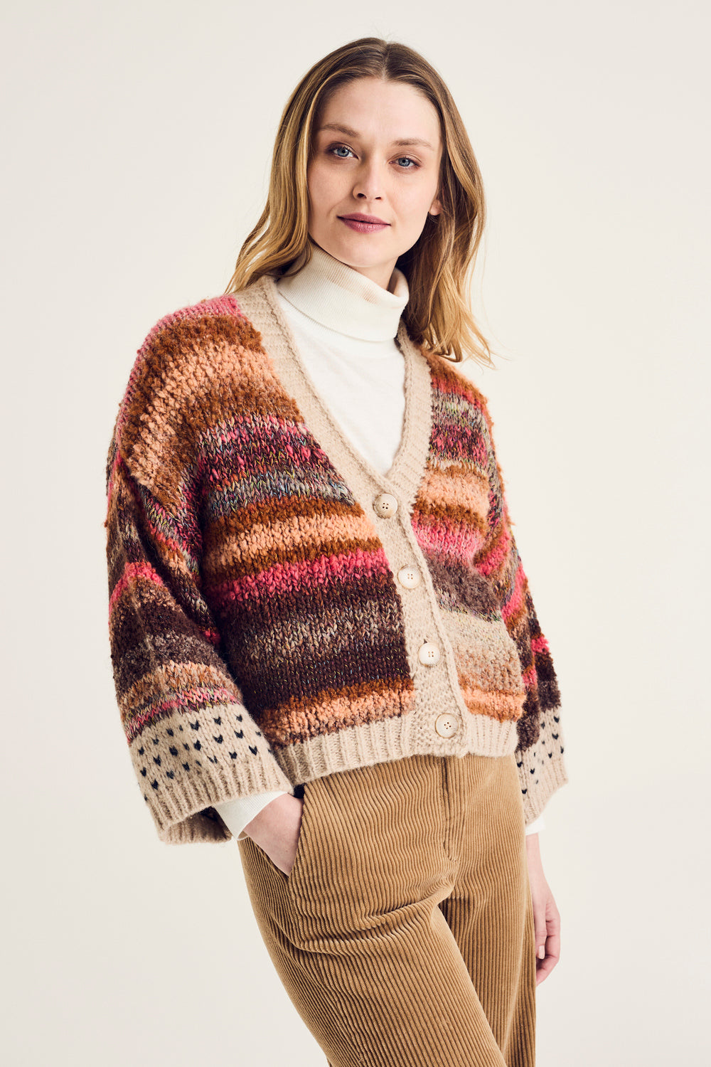 Cardigans roze Terre Bleue