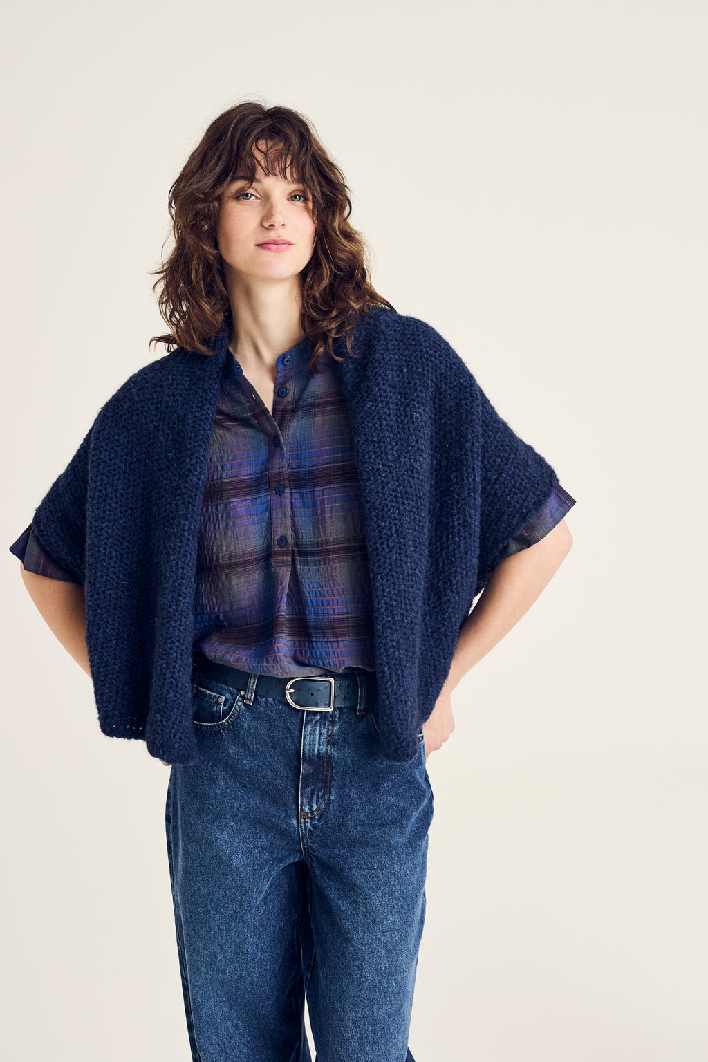 Cardigans navy Terre Bleue