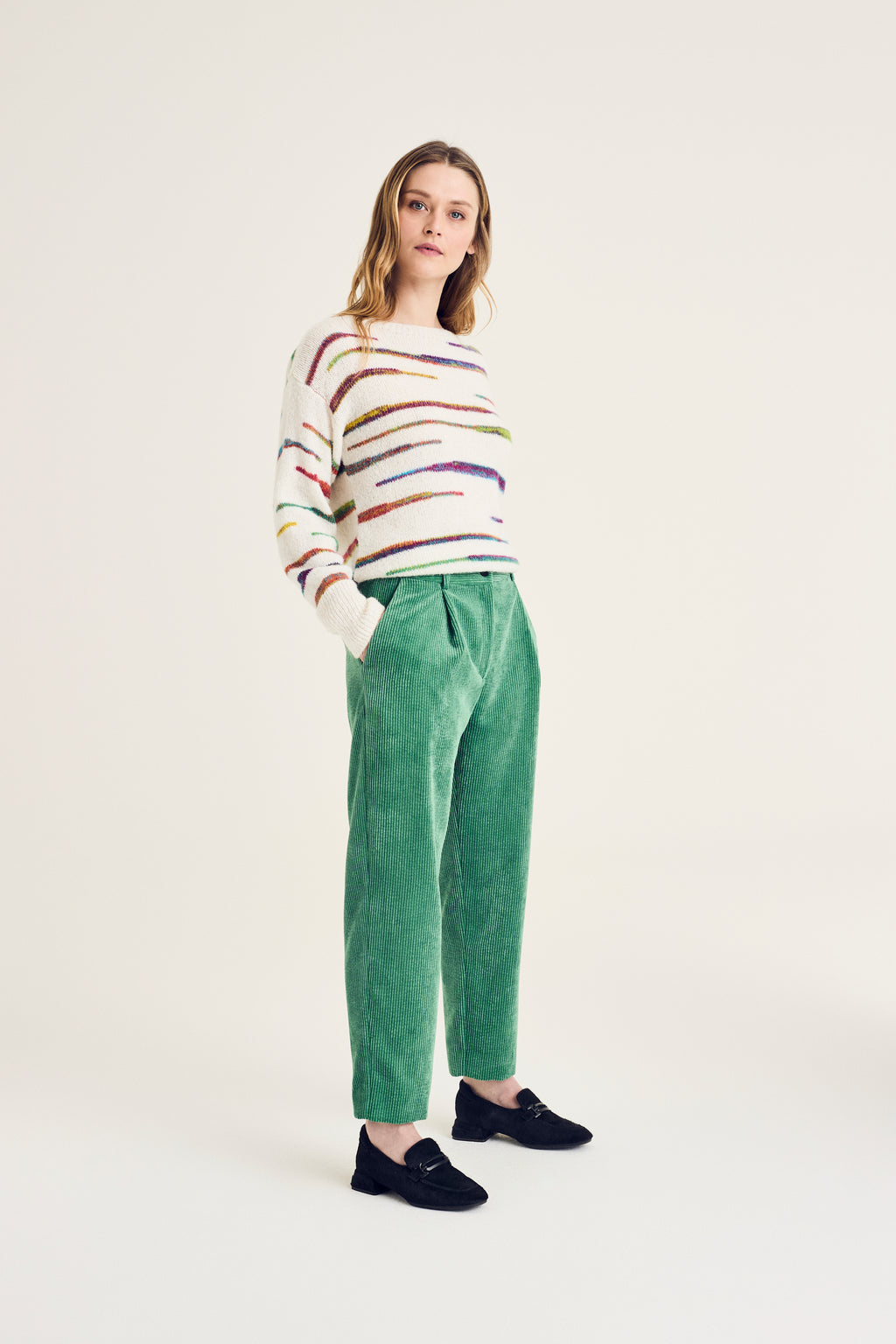 Broeken groen Terre Bleue