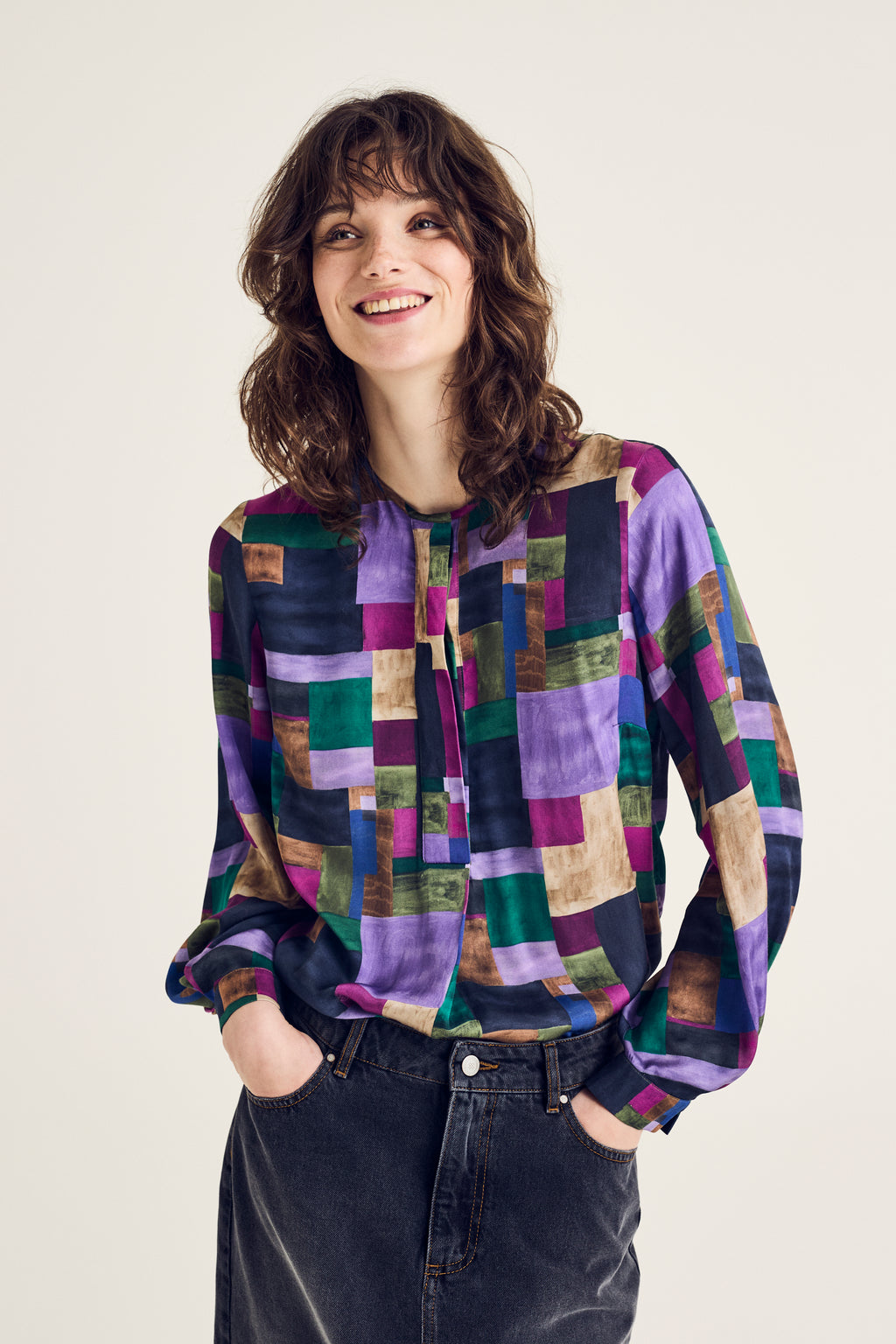 Blouses lange mouw multicolor Terre Bleue