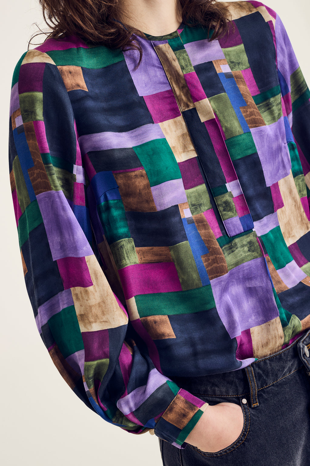 Blouses lange mouw multicolor Terre Bleue
