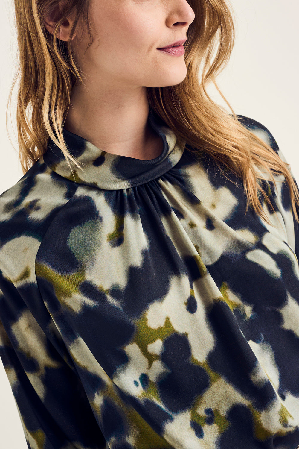 Blouses lange mouw groen Terre Bleue