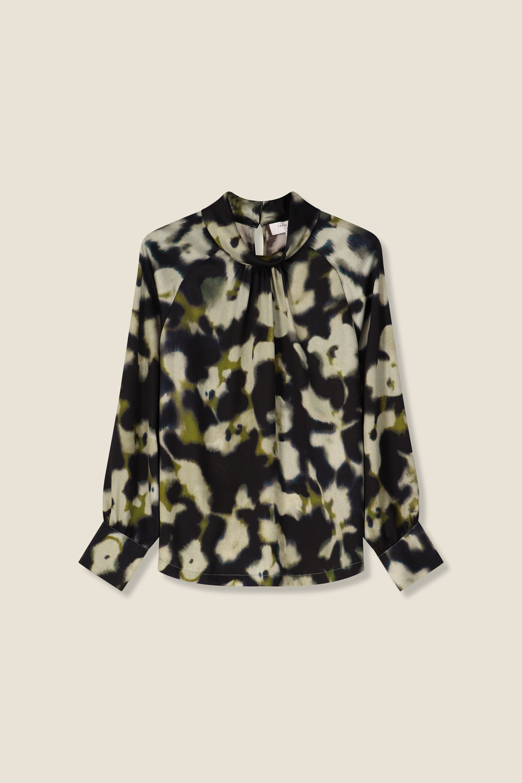 Blouses lange mouw groen Terre Bleue