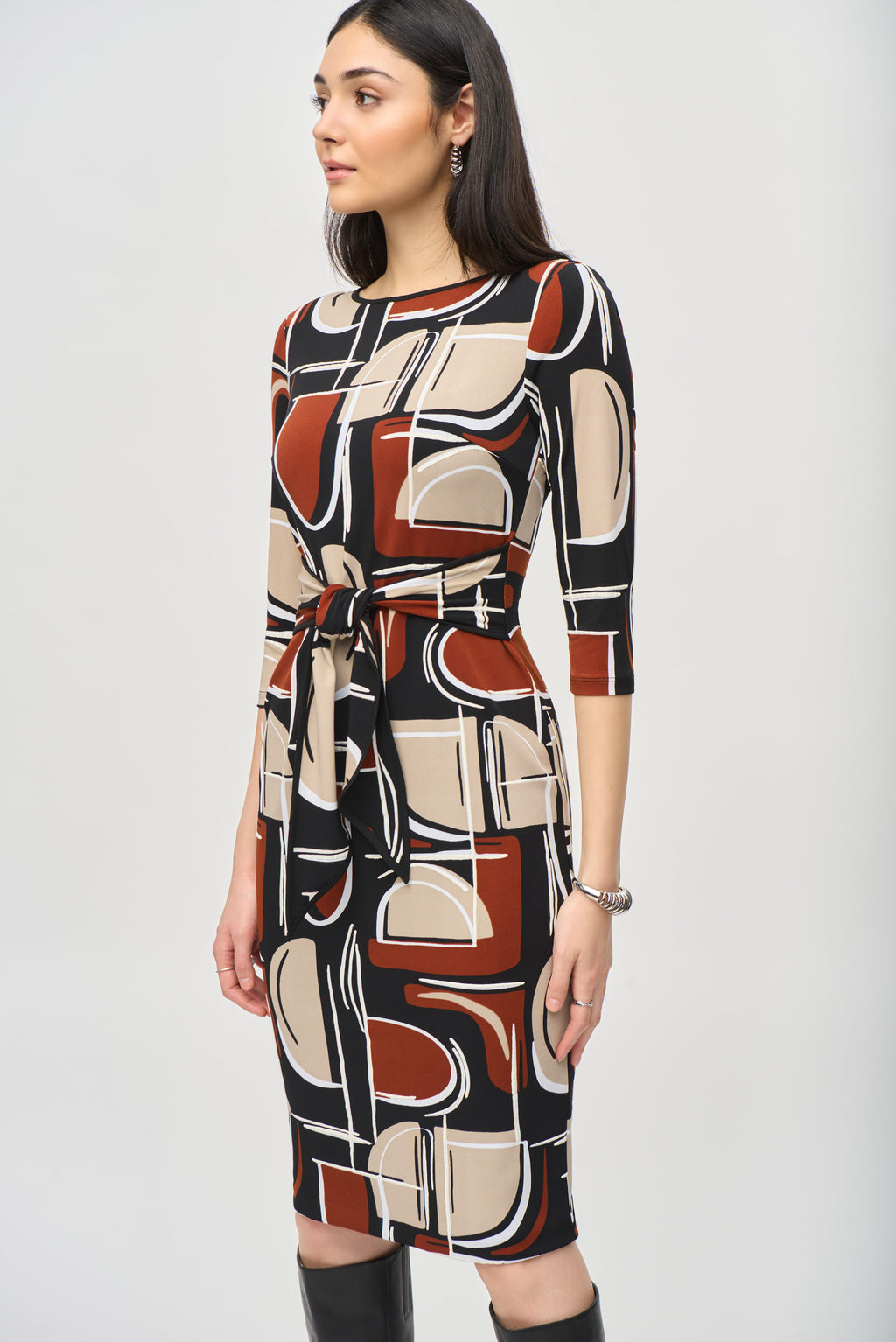 Jurken lange mouw multicolor Joseph Ribkoff