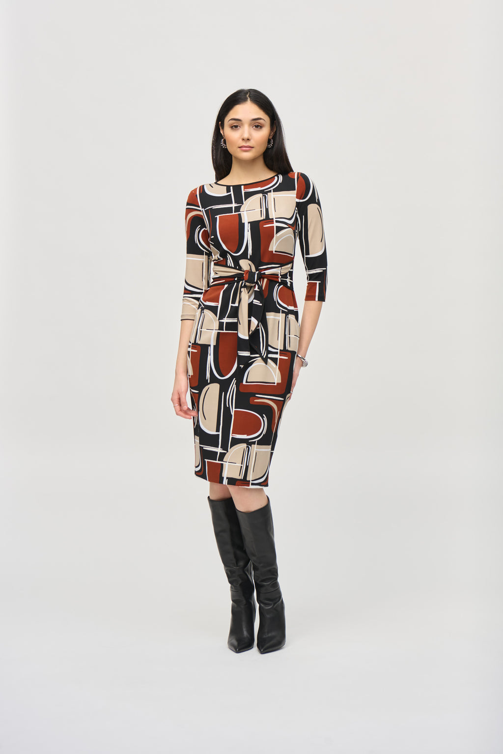 Jurken lange mouw multicolor Joseph Ribkoff