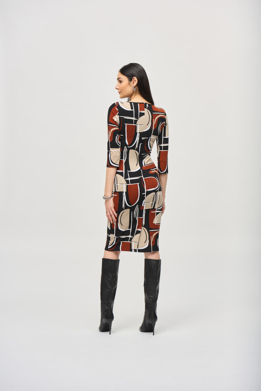 Jurken lange mouw multicolor Joseph Ribkoff