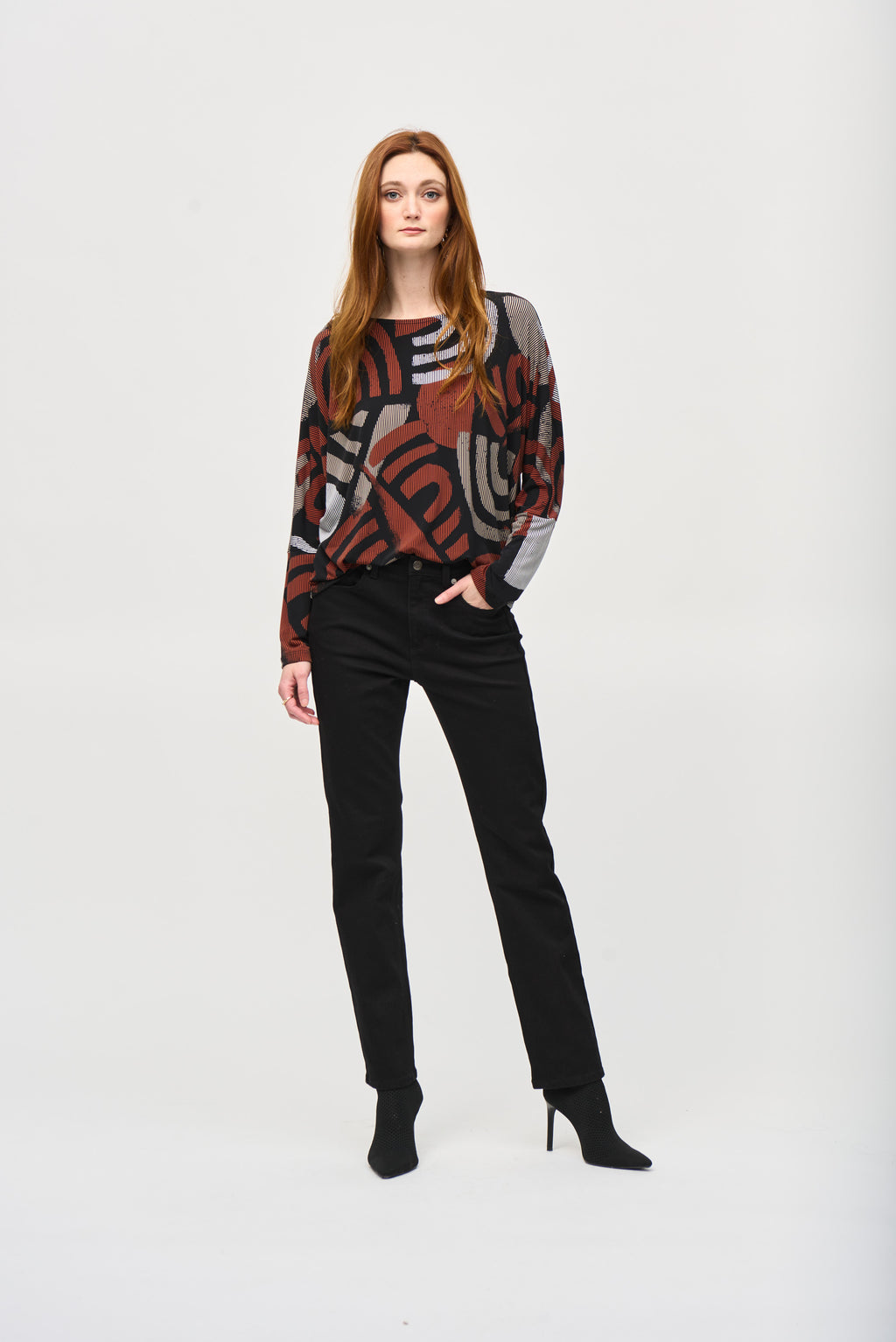T-shirts lange mouw multicolor Joseph Ribkoff