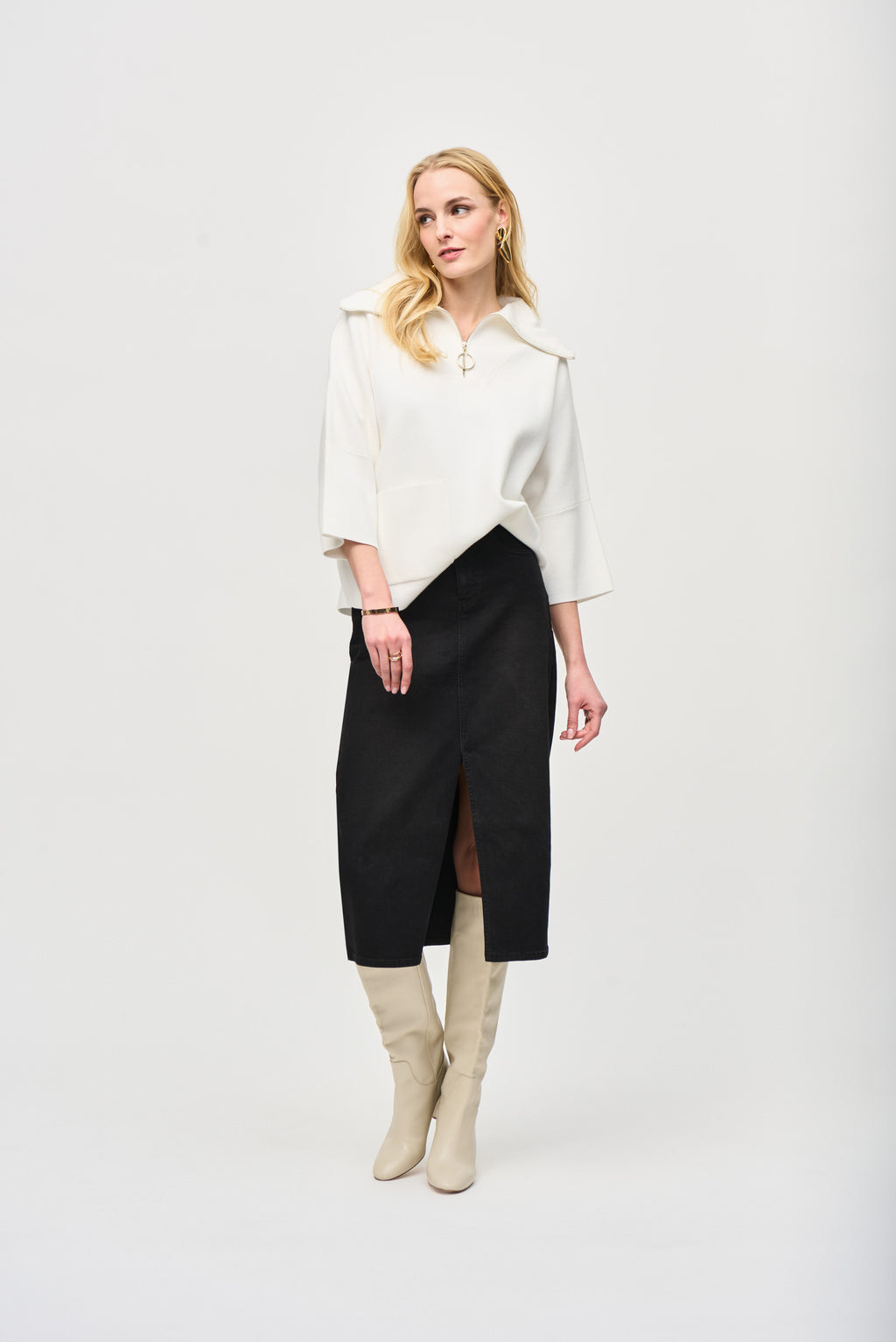 Blouses lange mouw wit Joseph Ribkoff