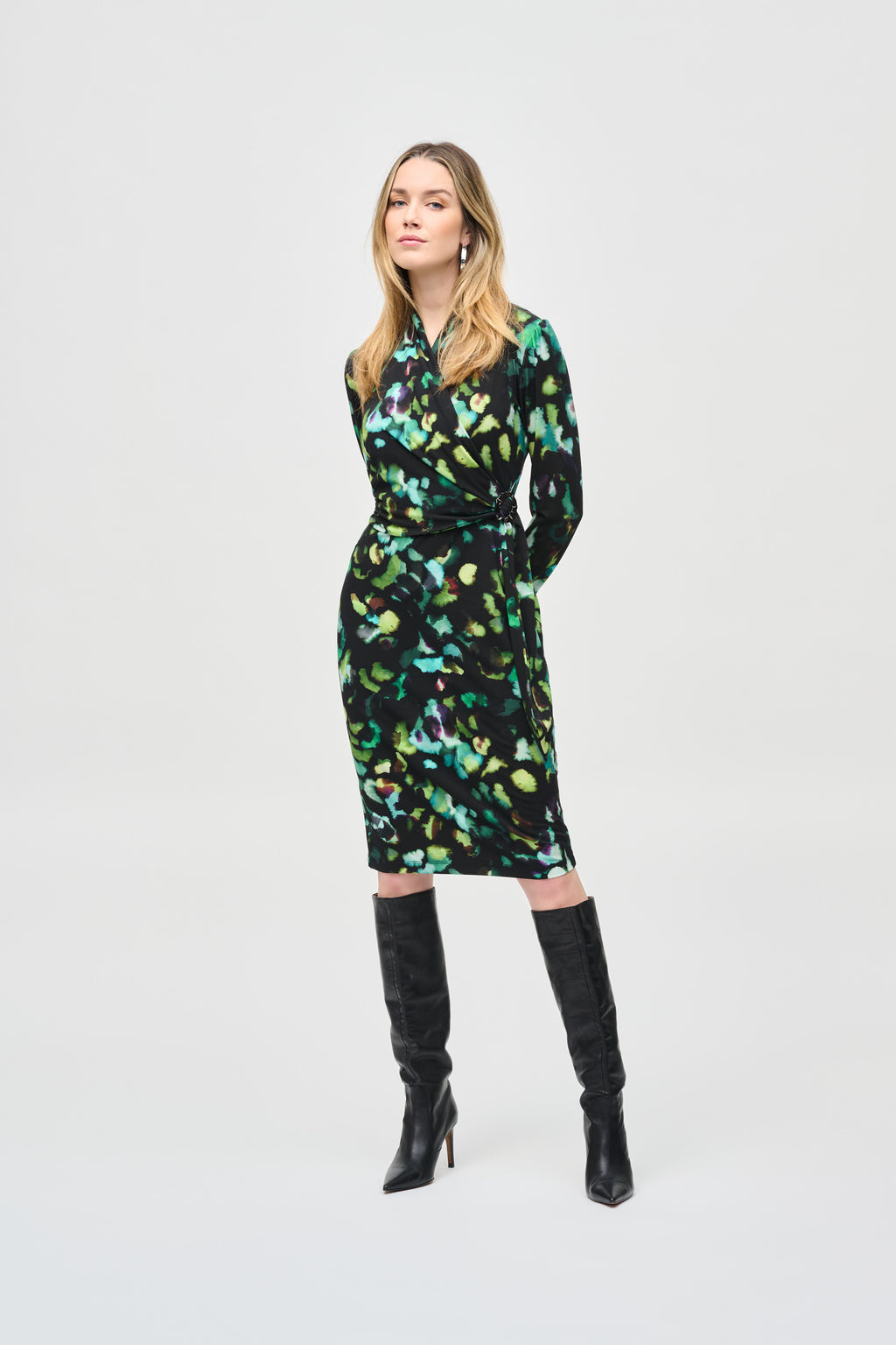 Jurken lange mouw multicolor Joseph Ribkoff