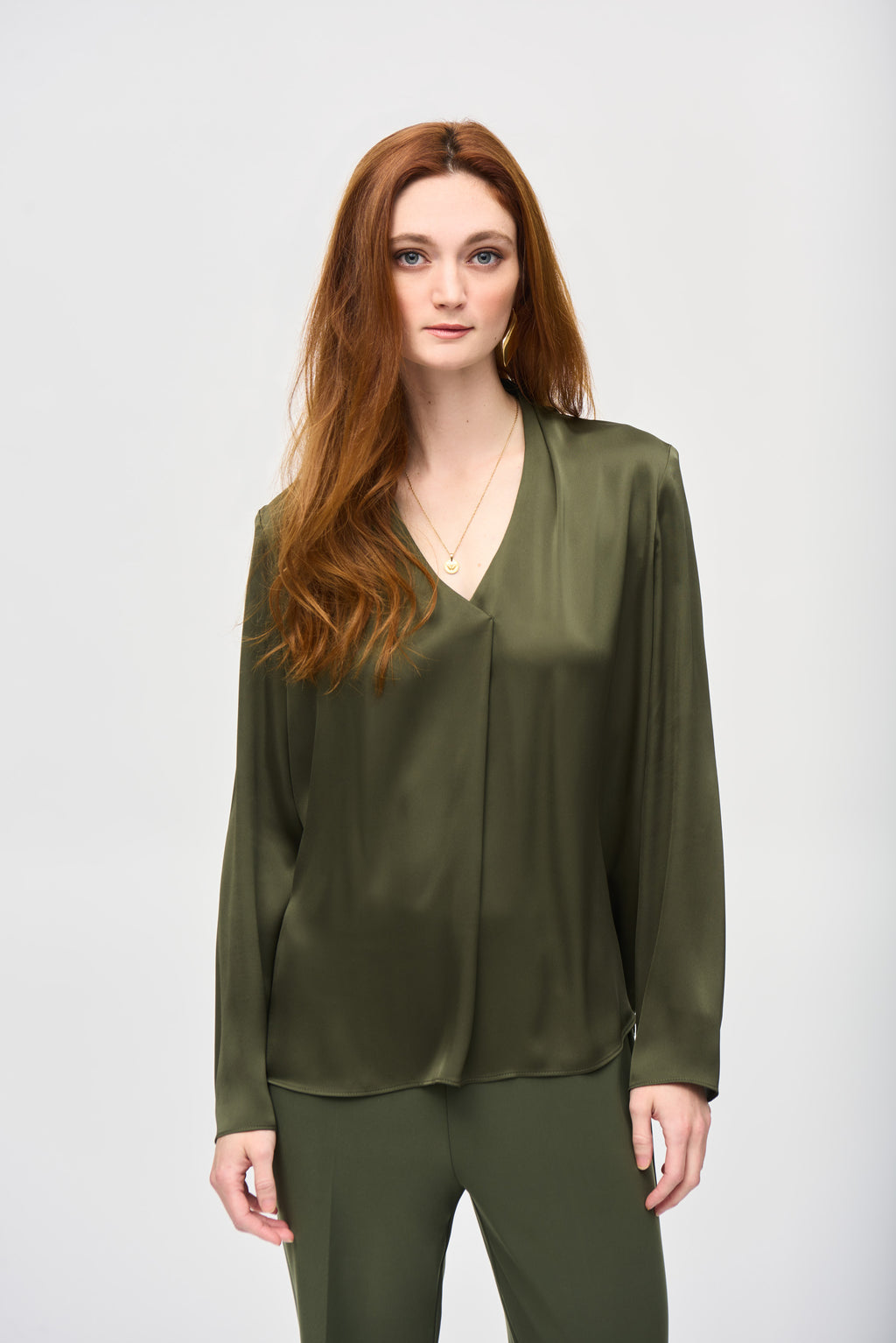 Blouses lange mouw groen Joseph Ribkoff