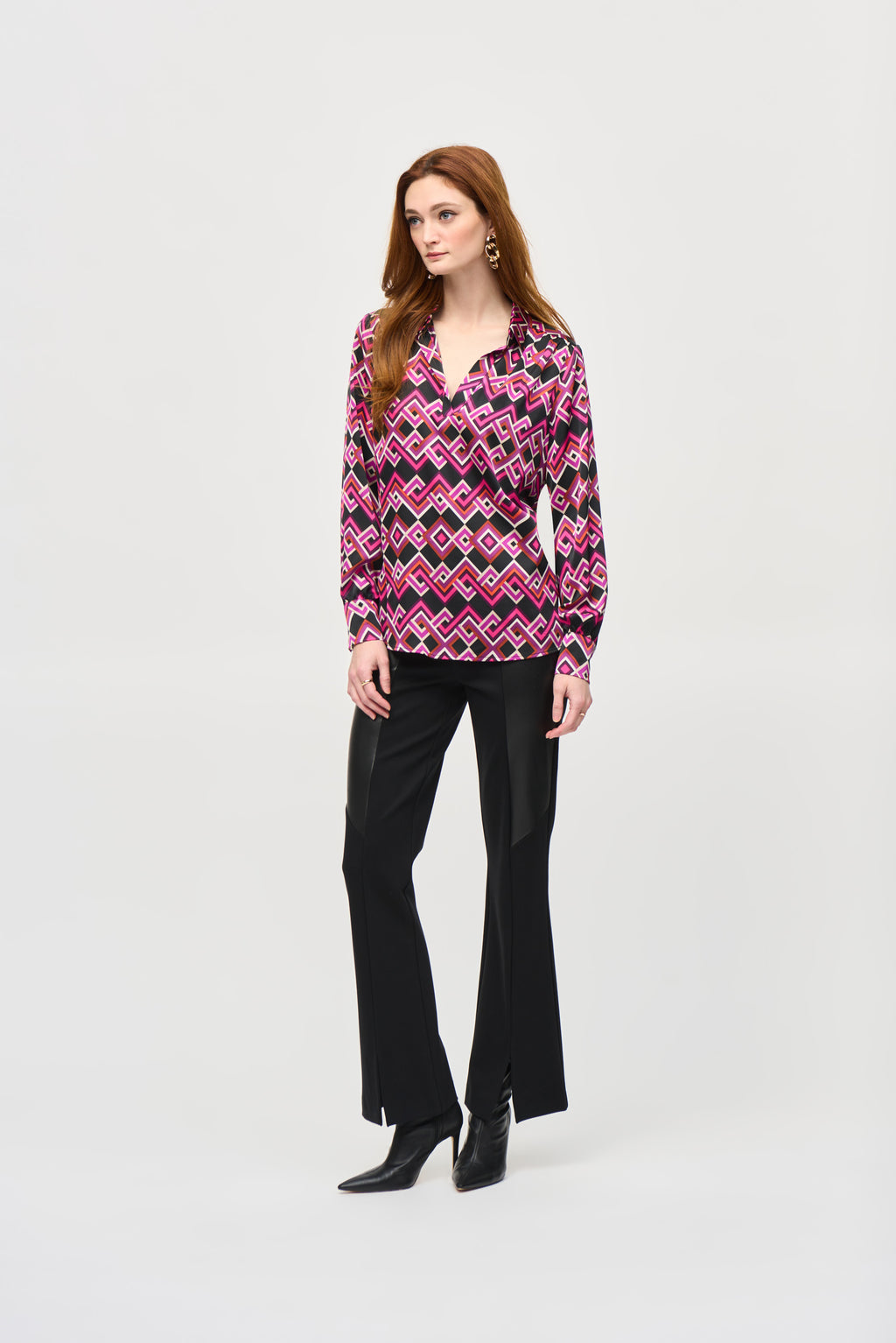 Blouses lange mouw roze Joseph Ribkoff