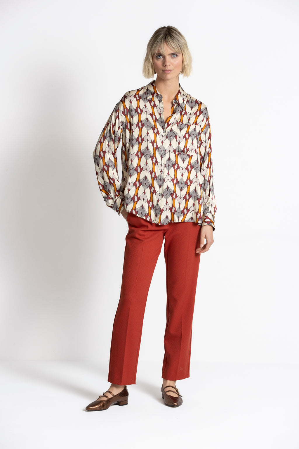 Blouses lange mouw multicolor Gigue