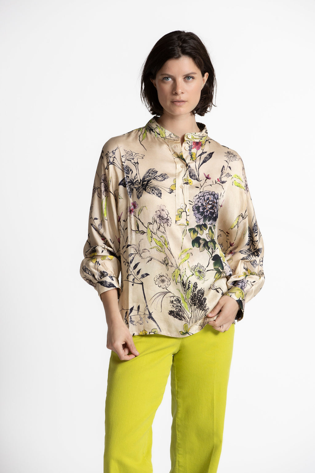 Blouses lange mouw beige Gigue