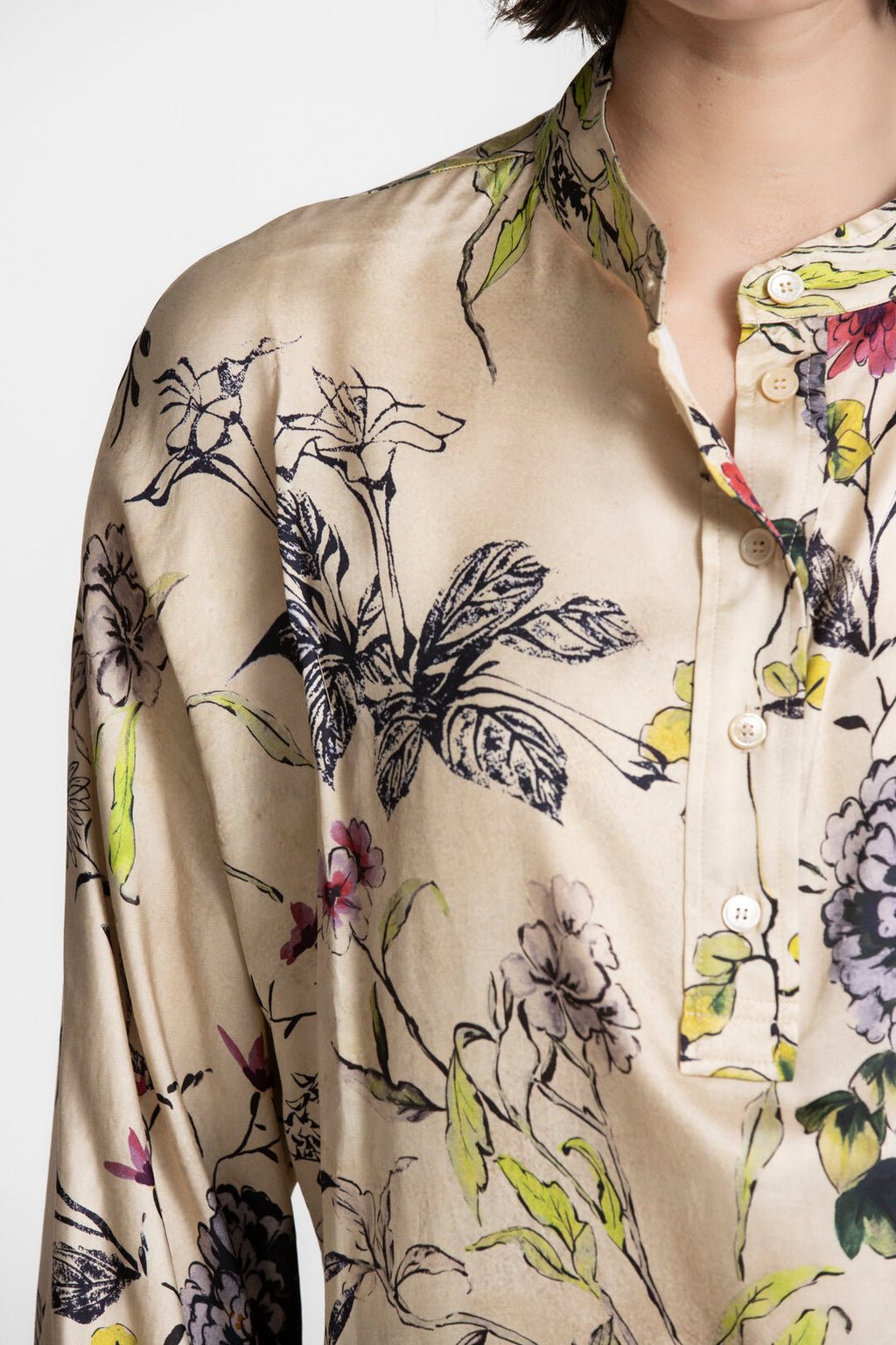 Blouses lange mouw beige Gigue