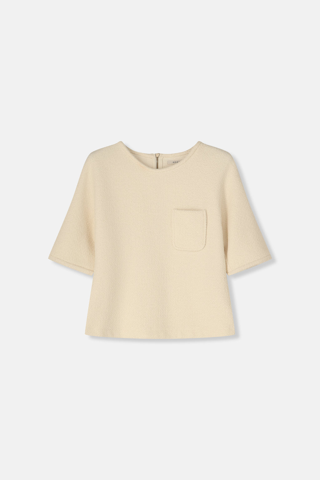Blouses korte mouw beige Gigue