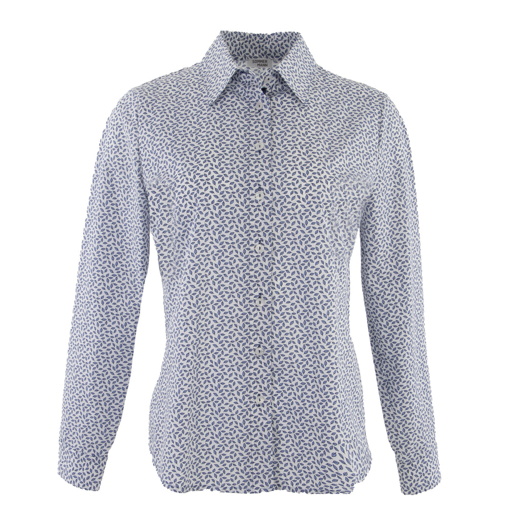 Blouses lange mouw blauw Sommermann