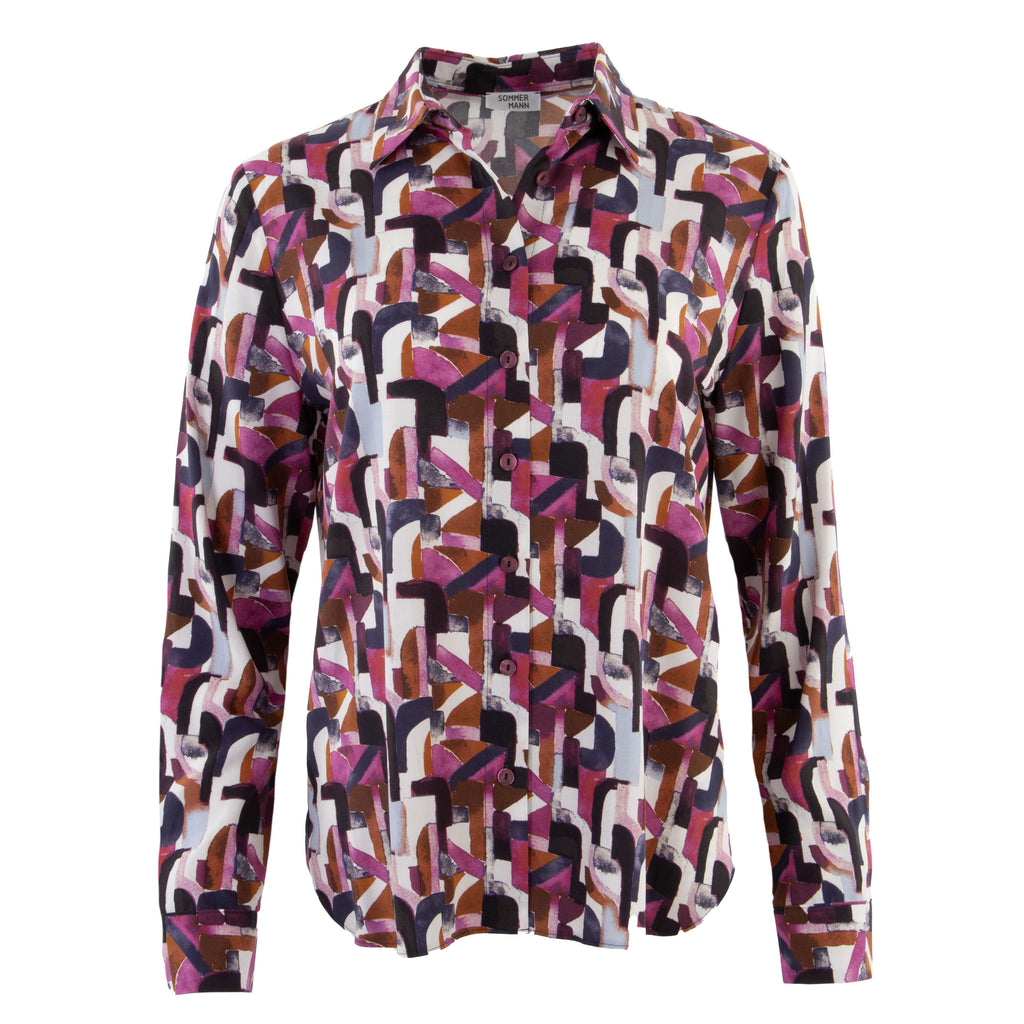 Blouses lange mouw roze Sommermann