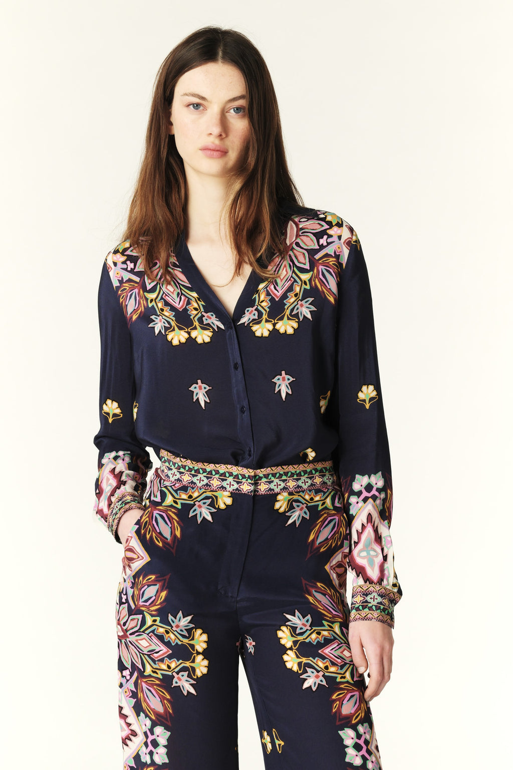 Blouses lange mouw navy ba&sh