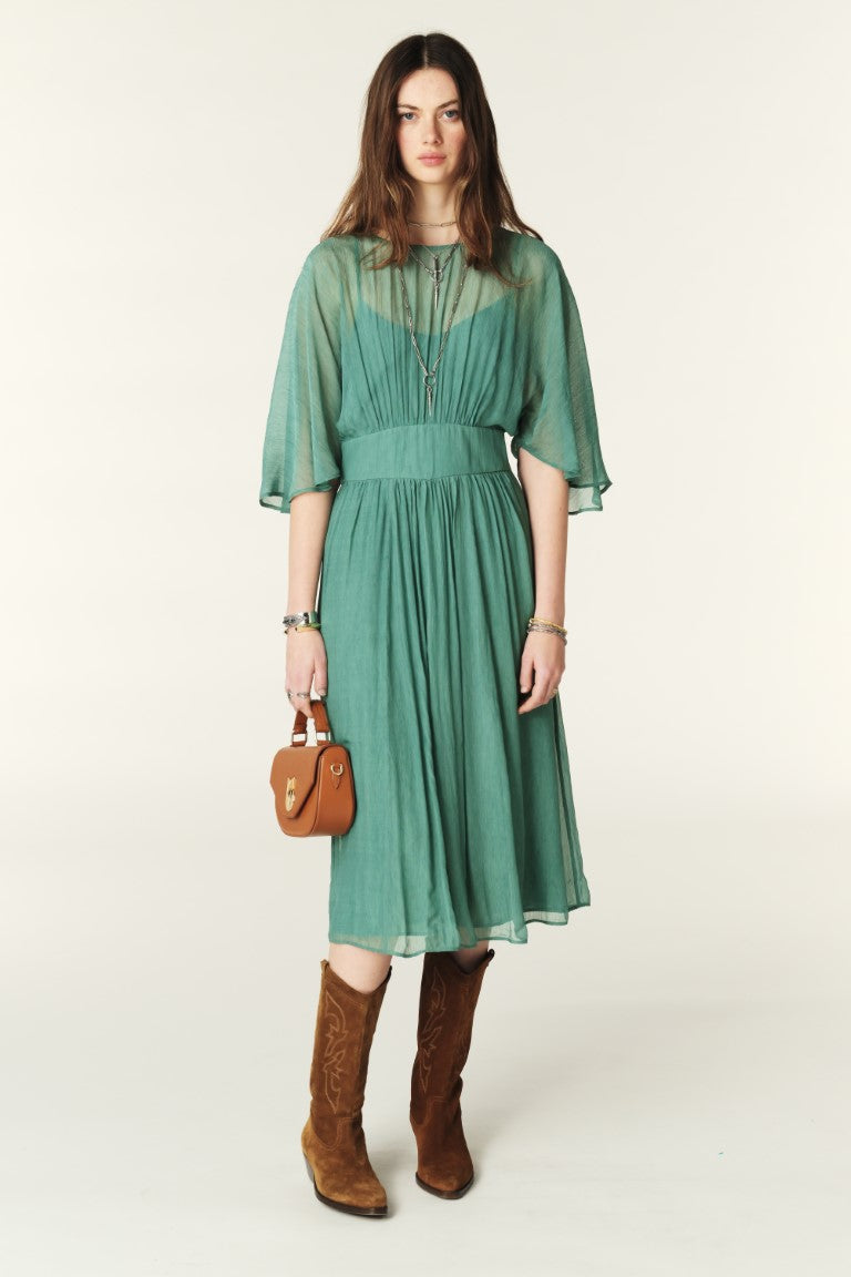 Jurken korte mouw groen ba&sh