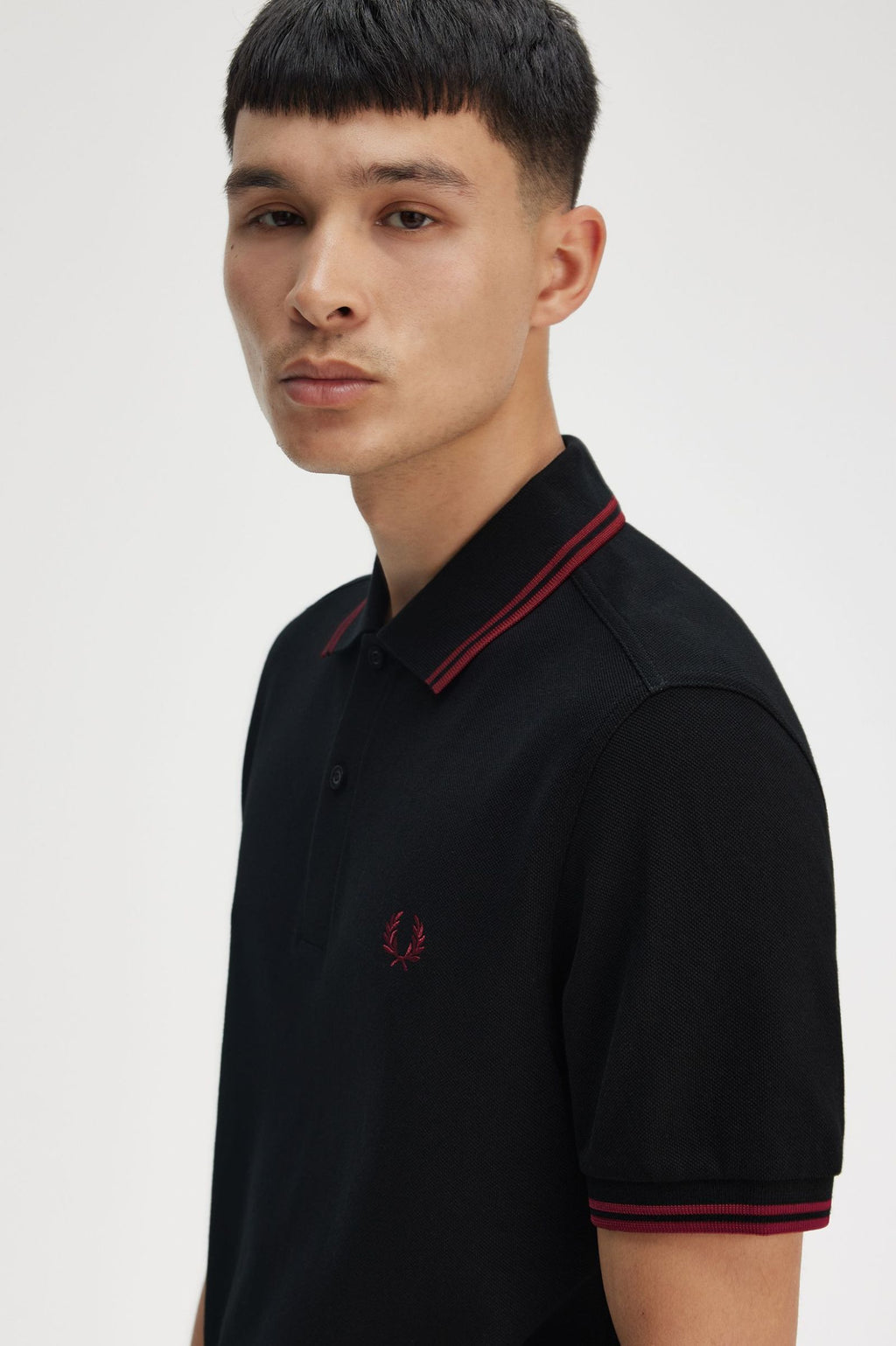 Polo's korte mouw zwart Fred Perry
