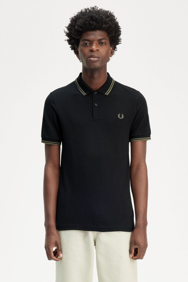 Polo's korte mouw zwart Fred Perry